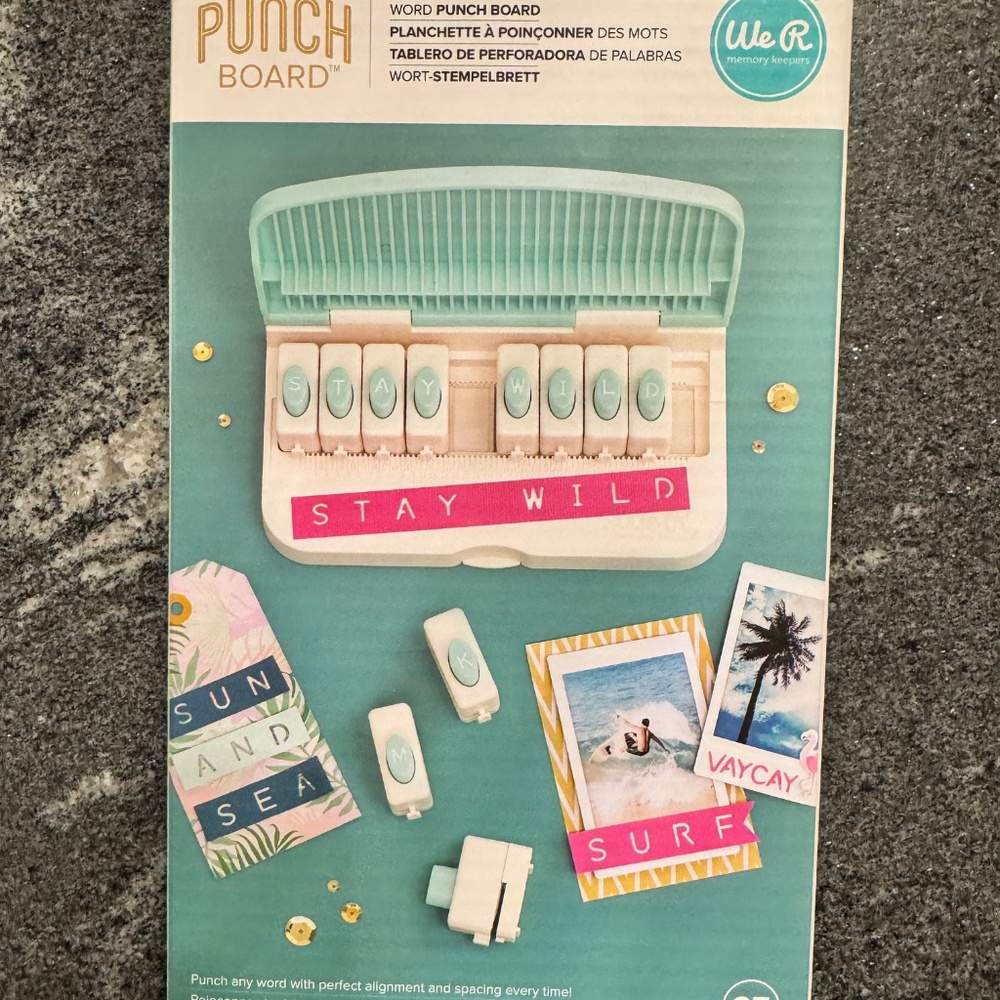 We R Memory Keepers Word Punch Board